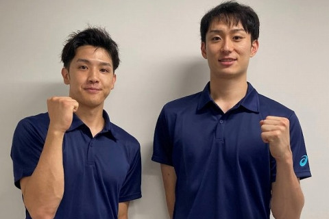 柳田将洋＆本間隆太（ジェイテクト）が中学生を対象にバレーボール教室を開催。「現役選手だからこその新鮮なものを若い世代の選手たちに伝えたい」 サムネイル