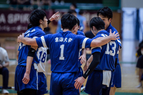 フォト 関東1部男子 秋季リーグ 東海大学 山本龍、飯田孝雅ら VS 国際武道大学 野口晃生、浅野楓ら 2022.09.03 サムネイル