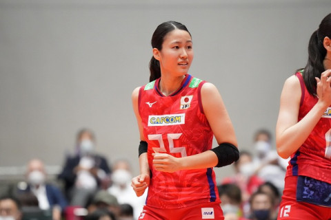 女子代表　カナダにストレートで勝利し、開幕4連勝。ここまで失セットなし　パリオリンピックプレ大会 サムネイル