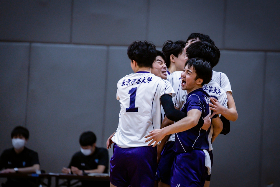 フォト 関東1部男子 秋季リーグ 東京学芸大学 荒井大雄、上村琉之介ら VS 日本大学 森垣陸、立原佑都ら 2022.10.15