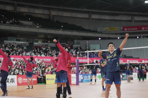 東京GBホームで白星ならず　堺がジェイテクトに連勝　V1男子 サムネイル