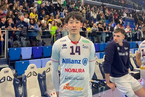 石川祐希「最後まで取り切る力がもっと必要」　ピアチェンツァ戦コメント　イタリア1部 サムネイル