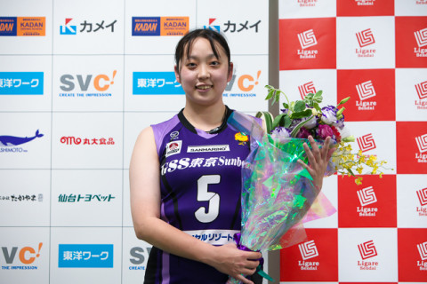 GSS東京 色摩知巳がVリーグ出場通算230試合出場達成　「ただ単にバレーが好きでここまで来た」 サムネイル