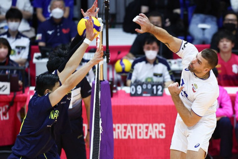 東レが東京GBをストレートで下し、3位に浮上　V1男子 サムネイル