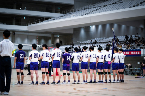 フォト 全早慶明バレーボール定期戦 明治大学 安井恒介、坂本雄大ら VS 慶應義塾大学  高倉真古都、松本喜輝ら 2022.11.05 サムネイル