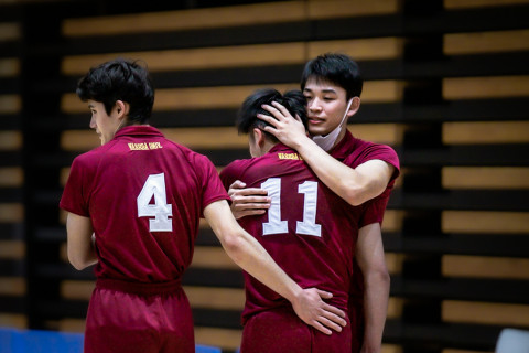 フォト 全日本インカレ準決勝 筑波大学 垂水優芽、柳田歩輝ら VS 早稲田大学 大塚達宣、水町泰杜ら  2022.12.03 サムネイル