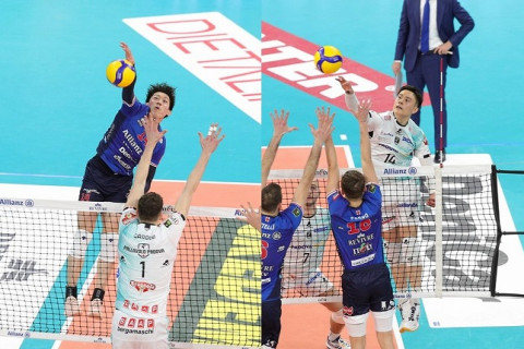 石川祐希vs髙橋藍！イタリアバレー日本人対決後半戦、再びミラノがパドヴァを下す！！　イタリア1部 サムネイル