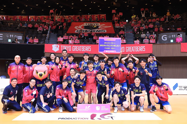 東京GBがVC長野を破り今季１０勝目で入れ替え戦回避　堺がフルセットの激闘を制しパナソニックと堺、東レが勝ち数で並ぶ　V1男子