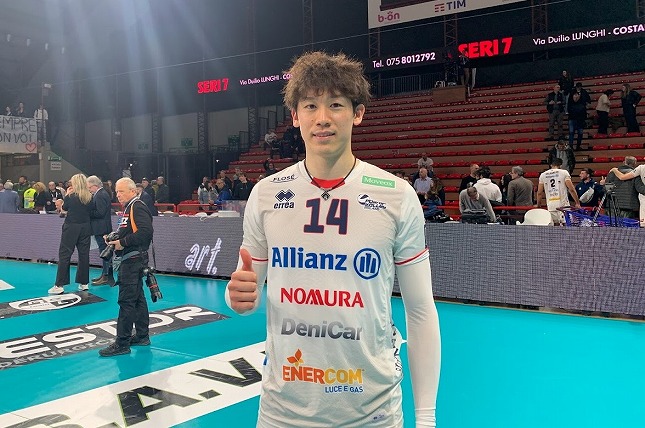 ミラノ、石川祐希がMVPの大活躍で最強ペルージャを3度下し、クラブ史上初の準決勝進出！！！　イタリア1部