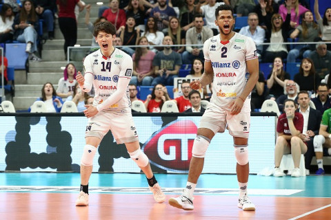 石川祐希ミラノ、第2戦もストレートで敗れピアチェンツァが3位に王手　イタリア１部 サムネイル