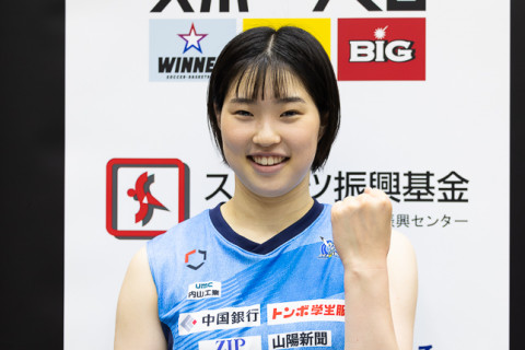 世界U21女子選手権大会でブレイクなるか！？　日本代表、岡山・佐伯亜魅加「緩いボールも絡めていきたい」V1女子 サムネイル