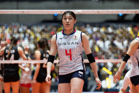 石川真佑「ブラジル戦では自分のサーブをしっかり打ち、チームの流れを作りたい」パリ五輪予選／W杯　トルコ戦コメント サムネイル