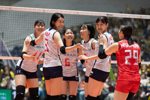 【フォト】パリ五輪予選／ワールドカップバレー2023女子大会・トルコ戦　古賀紗理那・石川真佑・関菜々巳・井上愛里沙・ 山田二千華ら サムネイル