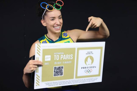 バレーボール女子　パリ五輪予選で出場国６カ国が決まる。ブラジル・ガビ主将「日本にリードされ、難しい局面で逆転できた場面もあった」 サムネイル