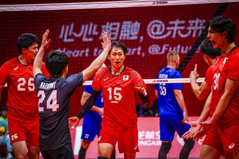 男子日本代表、カザフスタンをストレートで下し、6位以上が確定。次戦は24日にインドと対戦　アジア競技大会 サムネイル