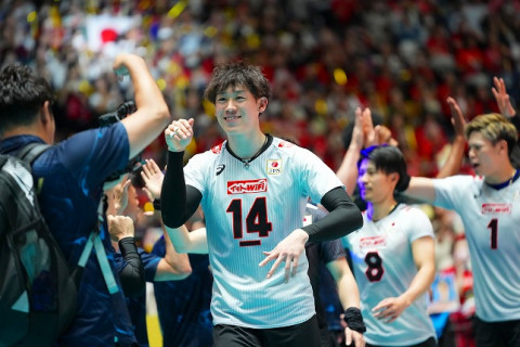 男子日本代表、チュニジアにストレート勝利で2勝目。小野寺太志、髙橋健太郎の両ミドルが躍動　石川祐希主将「自分たちのバレーができた」パリ五輪予選／W杯 サムネイル
