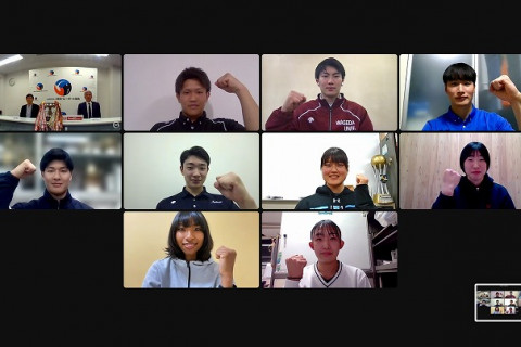 ミキプルーンスーパーカレッジバレー2023記者発表　早稲田大・水町泰杜「学生最後の大会なので、悔いのないように」、東海大・宮部愛芽世「自分たちのバレーで必ず日本一をとりたい」 サムネイル