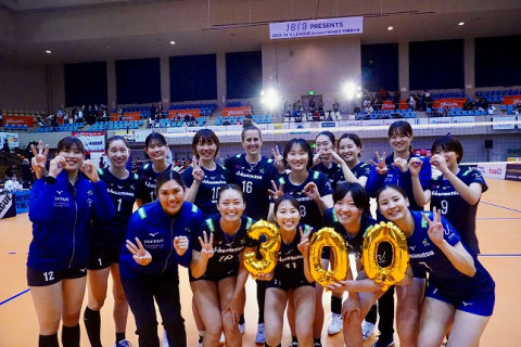 久光　栄絵里香がVリーグレギュラーシーズン通算300試合出場達成 サムネイル