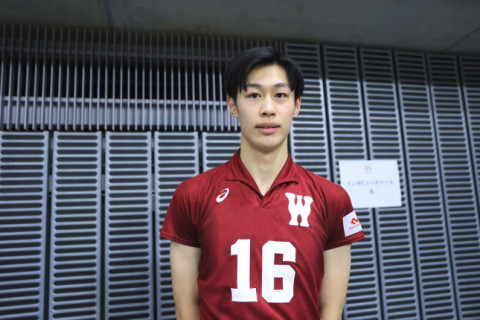 早稲田大学・麻野堅斗「セッターが不在の中で自分たちの感覚として結構難しい状態だった」天皇杯インタビュー サムネイル