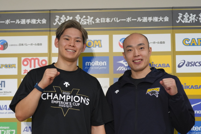 パナソニック・西田有志「交代した清水さんの活躍を見てこんなんではダメだなと思い、よりギアが入った」 天皇杯優勝会見