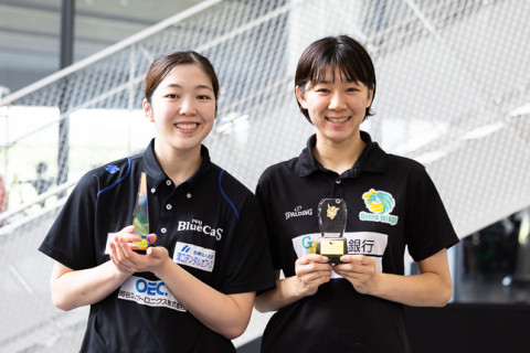 最後の夏、殊勲賞は日体大の同級生に。最優秀選手賞  PFU・大村季色「自分の課題をもう一度見つけたい」、敢闘賞  群馬・目黒愛梨「感謝の気持ちを伝えたかった」 サムネイル