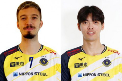 日鉄堺BZ・アルゼンチン代表のルチアーノパロンスキー、台湾出身のツァイペイチャン（蔡沛彰）の入団を発表 SV男子 サムネイル