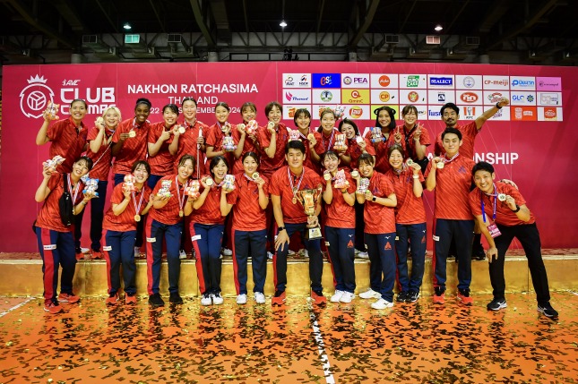 NEC川崎が8年ぶり2回目の金メダル。MVPに佐藤淑乃　アジアクラブ選手権