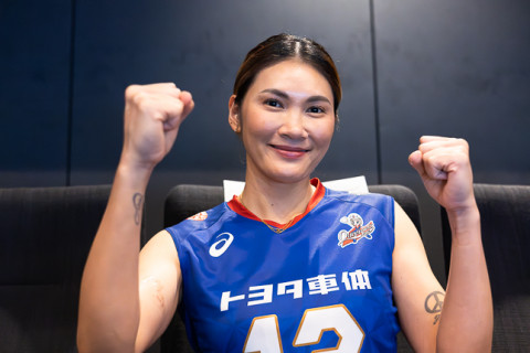 クインシーズ刈谷・バムルンスック ハッタヤ「日本でプレーするタイ人選手がたくさんいます。ぜひ、応援してください」　SV女子　 サムネイル