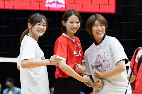 NEC川崎が古賀紗理那引退セレモニーを開催。終了後には記者会見も　SV女子 サムネイル