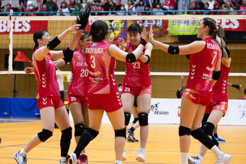 デンソーが無敗をキープし、9連勝。姫路の連勝は「5」でストップ。A山形が初勝利　SV女子 サムネイル