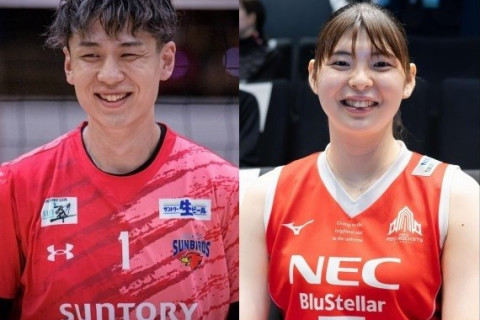 1月25・26日開催のオールスターゲーム出場選手が決まる。得票数最多選手は男子が小野寺太志（サントリー）、女子は山田二千華（NEC川崎） サムネイル