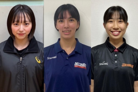 PFU　内定選手として五島楓（中京大４年）、呂比州理紗（日本体育大４年）、特別指定選手として吉田紗奈衣（桜美林大１年）が加入 サムネイル
