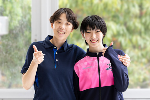 ブリリアントアリーズジュニア・藤岡智恵美監督「可能性は誰にも決められない」、西澤紗希さん「一人のプレーヤーとしてコートに立たせてもらっています」 サムネイル