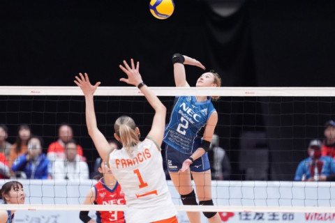 NEC川崎が昨季女王の大阪MVに2試合連続のフルセット勝利で、開幕6連勝。KUROBE、姫路も5勝目を挙げる　SV女子 サムネイル