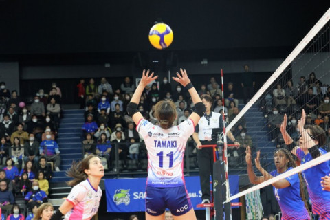PFUがSAGA久光の連勝を「13」で止める。群馬も姫路の連勝を止め、11勝目。岡山が埼玉上尾を3-1で下し、3勝目　SV女子 サムネイル