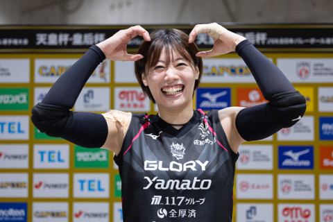 ヴィクトリーナ姫路・佐々木千紘「良い準備をしてミドルでも、リリーフサーブでも自分の力を出し切りたい」 皇后杯 サムネイル