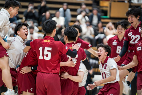 フォト 全日本インカレ 決勝 早稲田VS国士舘 2025.12.07 大田区総合体育館   小野駿太、前田凌吾、麻野堅斗、竹松魁柊、工藤築ほか サムネイル
