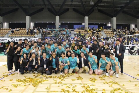 Vリーグ優勝のクボタスピアーズ大阪・上杉徹監督「尽力してくれた選手・スタッフ陣を心から誇りに思う」　V男子 サムネイル
