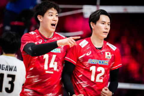 【バレー】日本男子開幕4連勝！　石川祐希、髙橋藍が大車輪でスロベニアを下す　石川「足の状態は非常にいいです。試合に出場する機会をたくさん与えてもらっているので上げていきたい」VNL サムネイル
