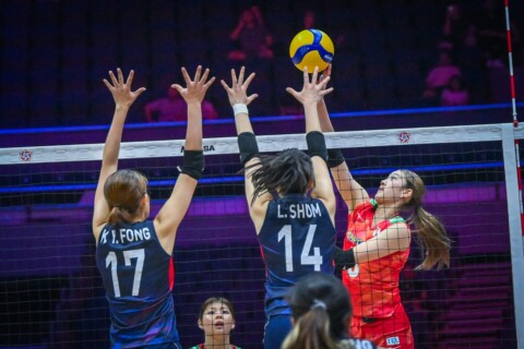 女子日本代表、香港にストレートで快勝し、白星発進　アジア選手権 サムネイル