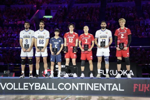 アジア選手権　MVPとベストアウトサイドヒッターに髙橋藍。セッター・深津英臣、ミドルブロッカー・小野寺太志も個人賞に サムネイル