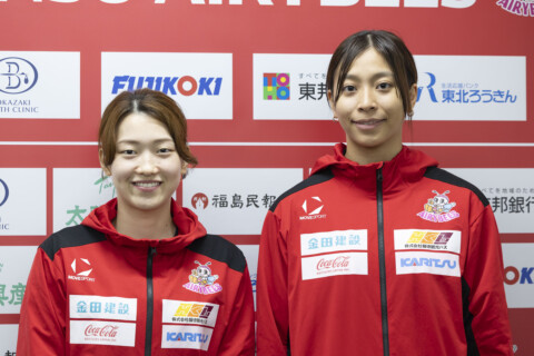 デンソーエアリービーズ・川畑遥奈「バリエーションを言語化することで意識が変わる」、イェーモンミャ「どんな状況でも熱くプレーしたい」SV女子 サムネイル