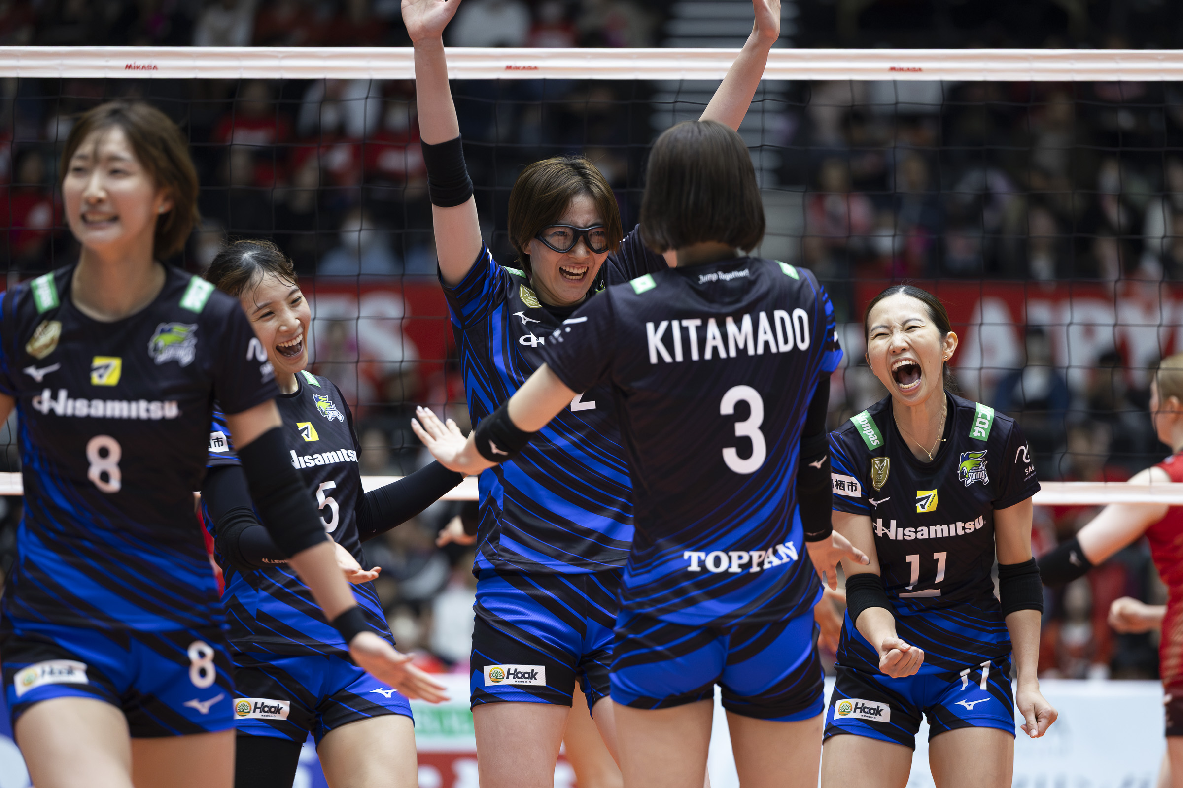 SAGA久光が開幕4連勝。A愛知と埼玉上尾が今季初白星、大阪MVと富山が初黒星　SV女子