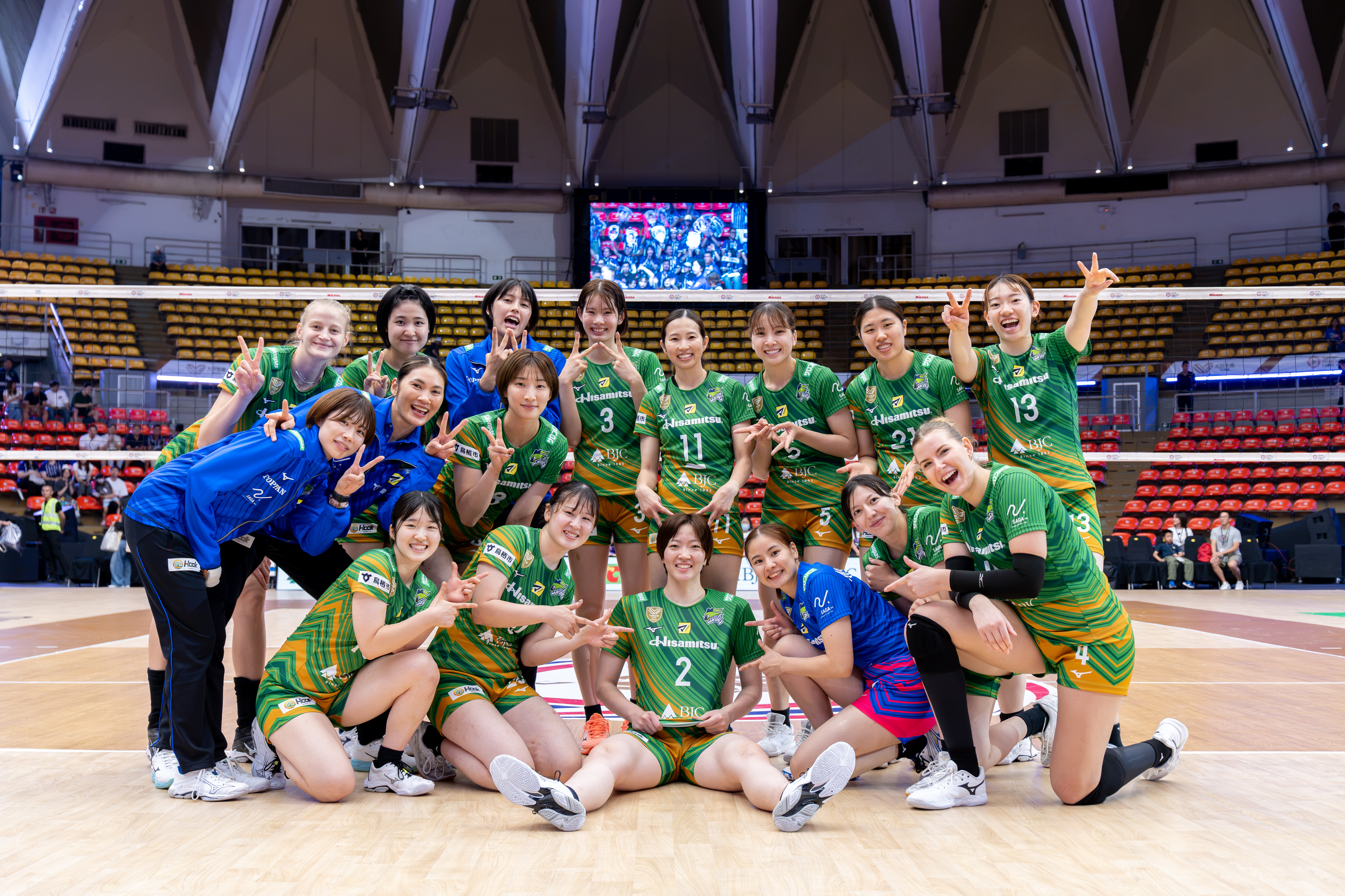 SAGA久光がタイの地でフルセットの激闘を制してA愛知に勝利し、開幕2連勝　SV女子